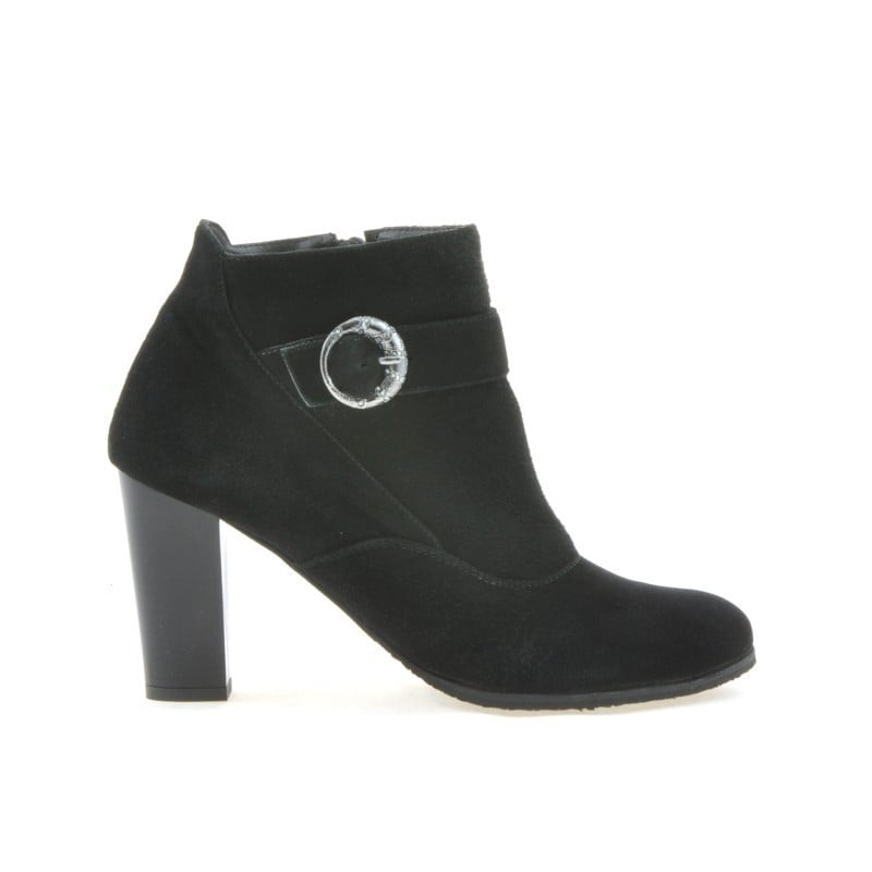 Damenstiefel 1123 Schwarz+Schwarz Antilope