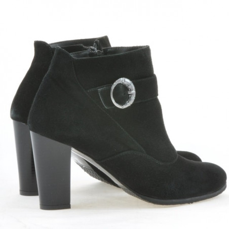Damenstiefel 1123 Schwarz+Schwarz Antilope