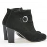 Damenstiefel 1123 Schwarz+Schwarz Antilope