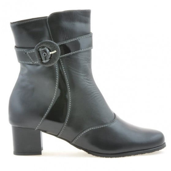 Damenstiefeletten 1139 schwarz kombiniert Damenstiefeletten 1139 schwarz kombiniert