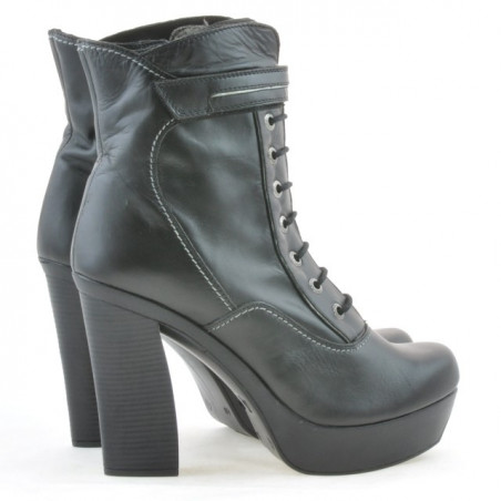 Damenstiefel 3261 Schwarz+Grau