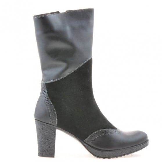 Damenstiefel 3241 schwarz kombiniert Damenstiefel 3241 schwarz kombiniert
