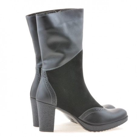 Damenstiefel 3241 schwarz kombiniert