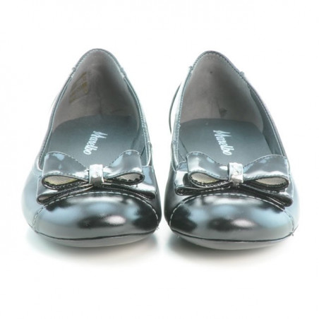 Damen Ballerinas 633 schwarzer Lack