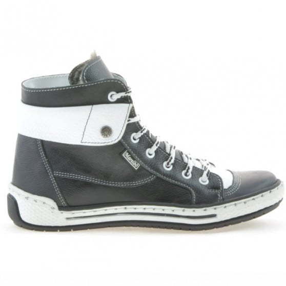 Damenstiefel 258 Biz Schwarz+Weiß Damenstiefel 258 Biz Schwarz+Weiß