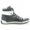 Damenstiefel 258 Biz Schwarz+Weiß