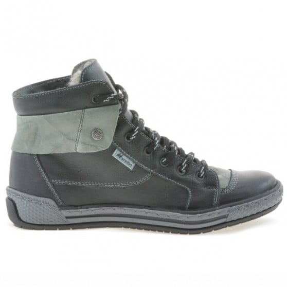Damenstiefel 258 Biz Schwarz+Grau Damenstiefel 258 Biz Schwarz+Grau