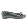 Damen Ballerinas 633 schwarzer Lack