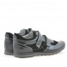 Herren Sportschuhe 712 Lack Schwarz+Schwarz Velours