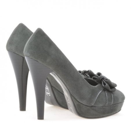 Elegante Damenschuhe 1095 graue Antilope