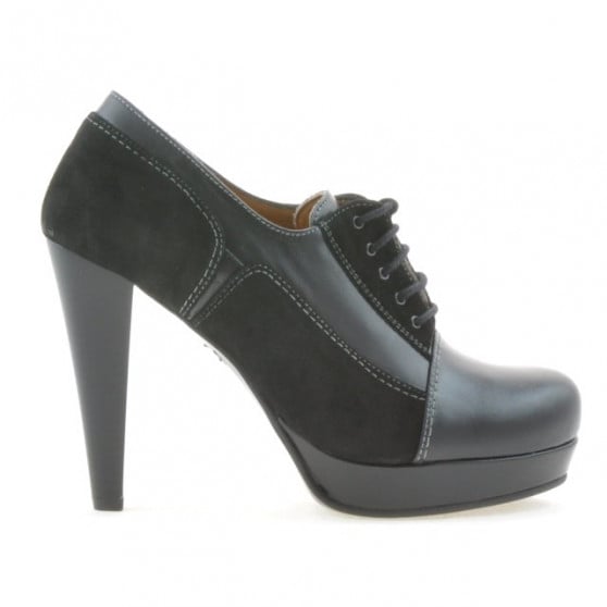 Damen elegante Schuhe 1093 in schwarz kombiniert Damen elegante Schuhe 1093 in schwarz kombiniert