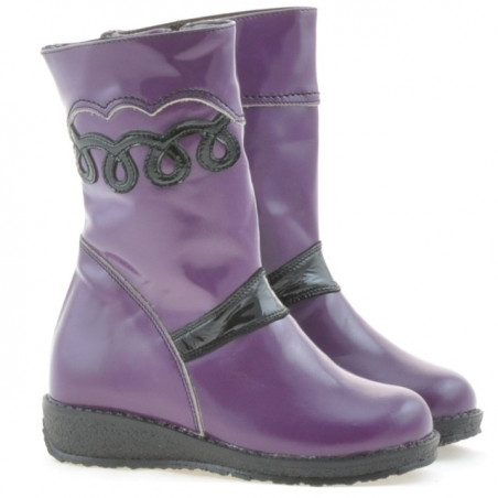 Kinderstiefel 23c Lack lila