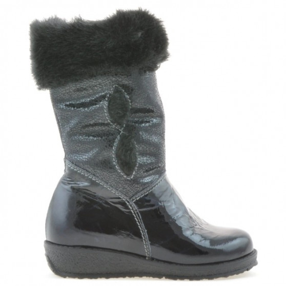 Kleinkinderstiefel 24c Lack Indigo Kleinkinderstiefel 24c Lack Indigo