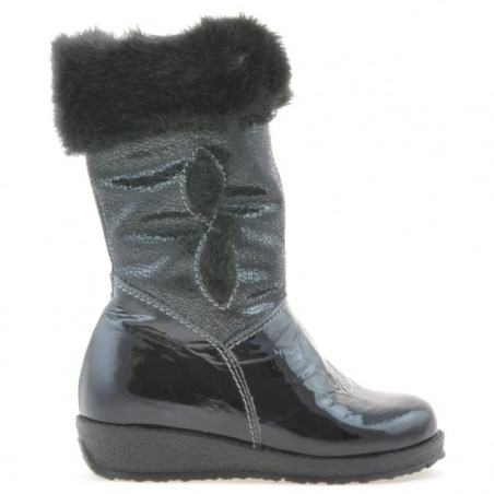 Kleinkinderstiefel 24c Lack Indigo