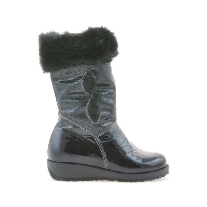 Kleinkinderstiefel 24c Lack Indigo