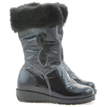 Kleinkinderstiefel 24c Lack Indigo
