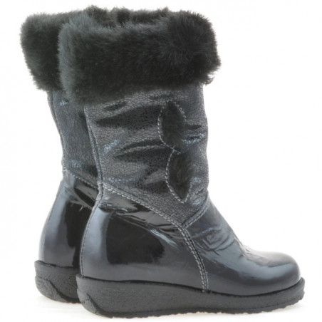 Kleinkinderstiefel 24c Lack Indigo