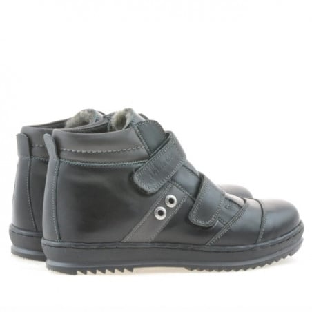 Kinderschuhe 3207 schwarz+grau