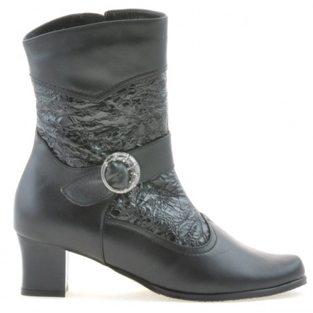 Damenstiefeletten 1110 schwarz kombiniert