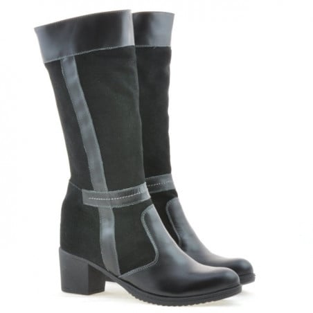 Damenstiefel 3250 schwarz kombiniert