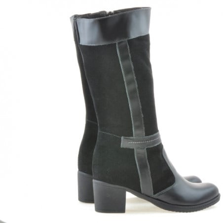 Damenstiefel 3250 schwarz kombiniert