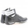 Herrenstiefel 460 schwarz+weiß