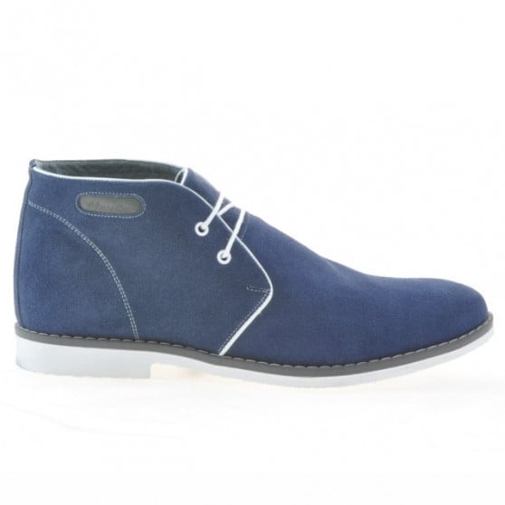Herrenstiefel 454 Indigo Velours+Weiß Herrenstiefel 454 Indigo Velours+Weiß