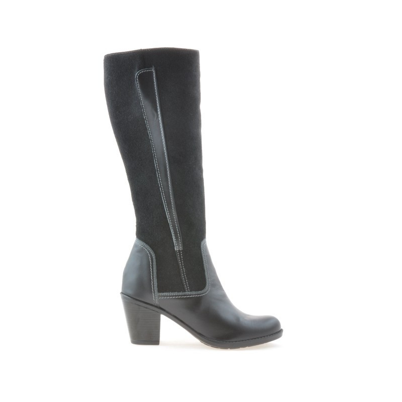 Damenstiefel 3277 schwarz kombiniert