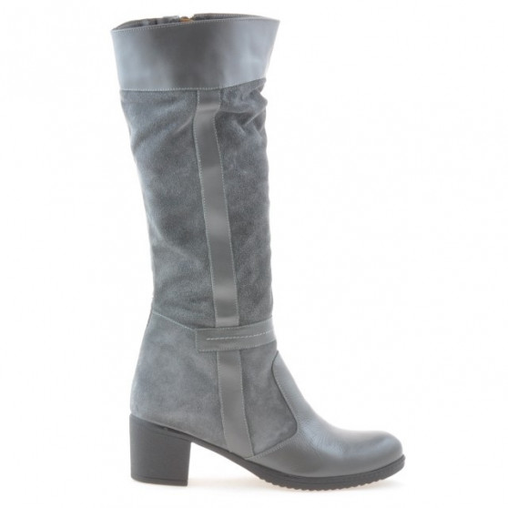 Damenstiefel 3260 grau kombiniert Damenstiefel 3260 grau kombiniert