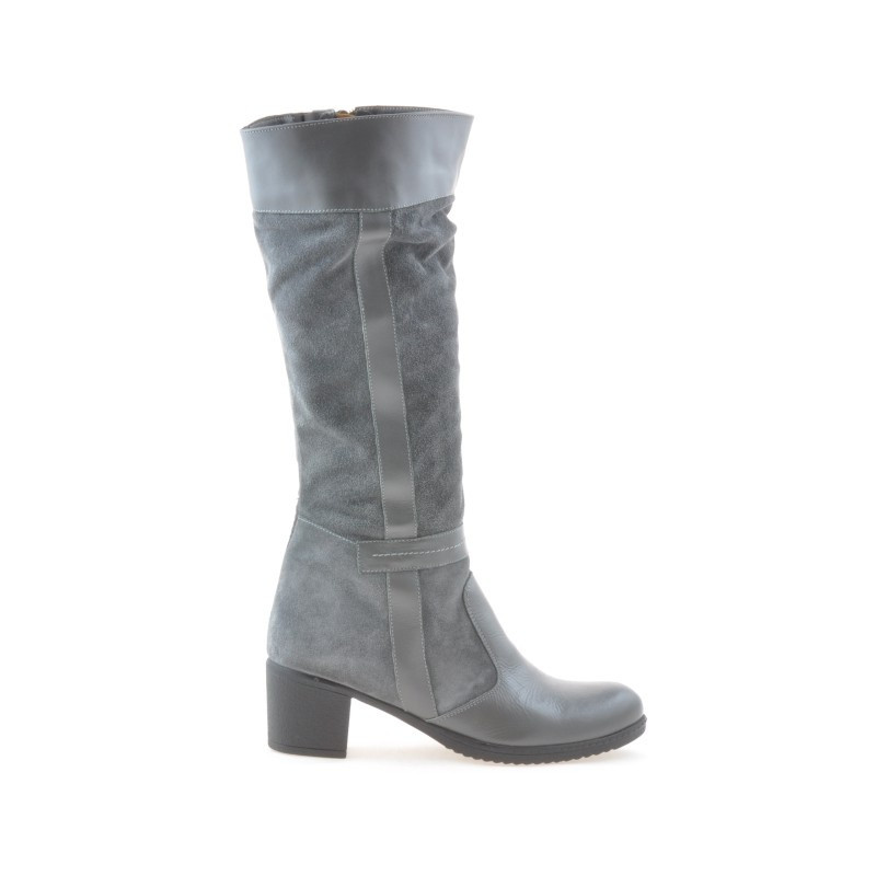 Damenstiefel 3260 grau kombiniert