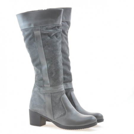 Damenstiefel 3260 grau kombiniert