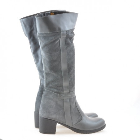 Damenstiefel 3260 grau kombiniert