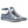 Damenstiefel 258 Biz Indigo+Weiß