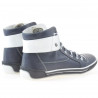 Damenstiefel 258 Biz Indigo+Weiß