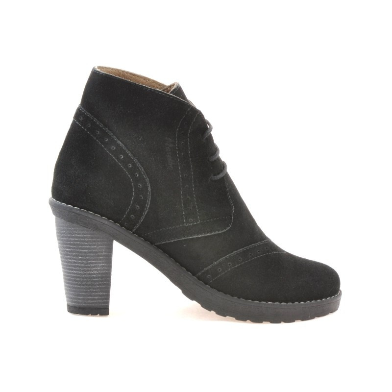 Damenstiefel 3230 Schwarz Velours