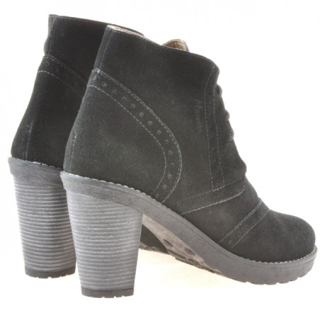 Damenstiefel 3230 Schwarz Velours