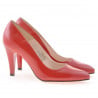 Damen elegante Schuhe 1234 satinrot Lack