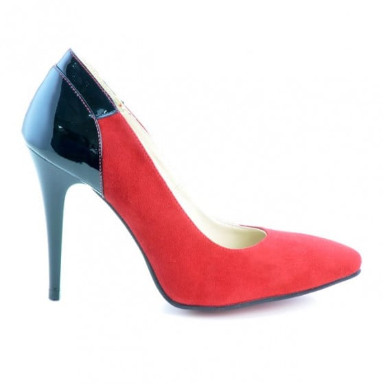 Elegante Damenschuhe 1230 rot Antilope kombiniert Elegante Damenschuhe 1230 rot Antilope kombiniert