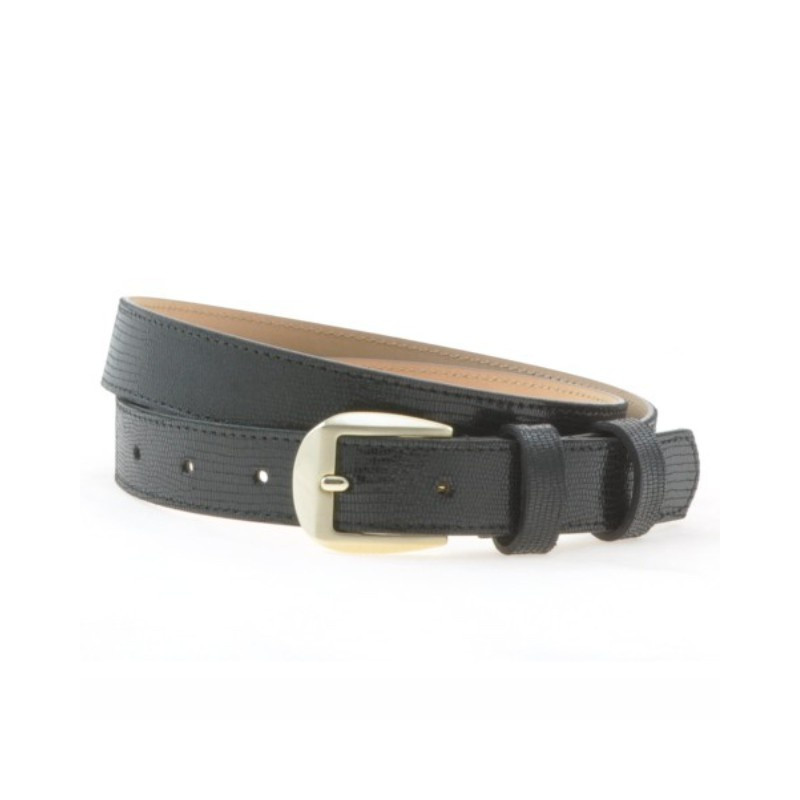 Damen Gürtel 01m schwarz perlmutt