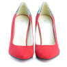 Elegante Damenschuhe 1230 rot Antilope kombiniert