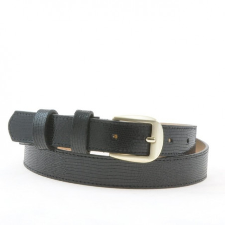 Damen Gürtel 01m schwarz perlmutt