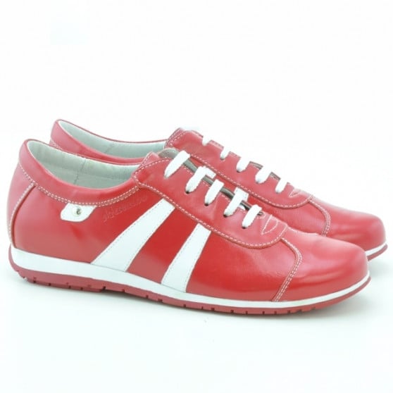 Damen-Sportschuhe 695 rot+weiß Damen-Sportschuhe 695 rot+weiß