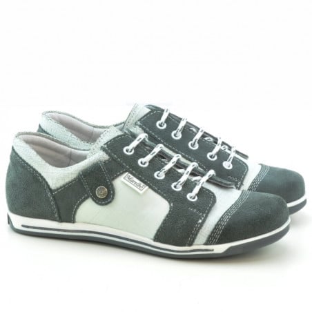 Damensportschuhe 143-1 Bufo Grau+Weiß