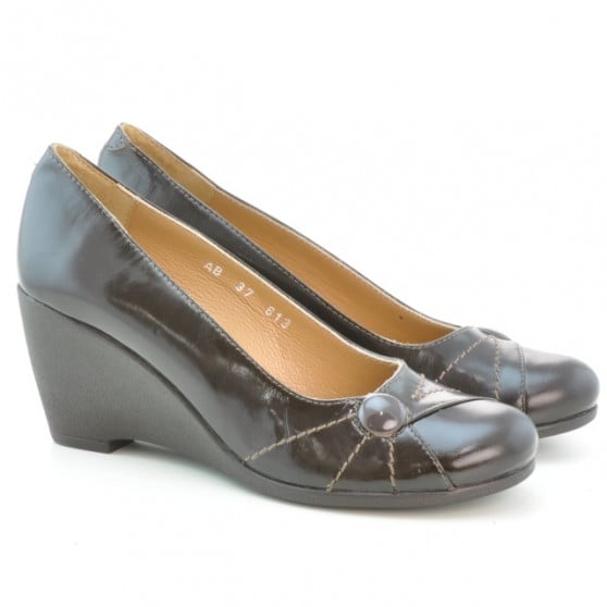 Damen Casual-Schuhe 613 Lack Kaffee Damen Casual-Schuhe 613 Lack Kaffee