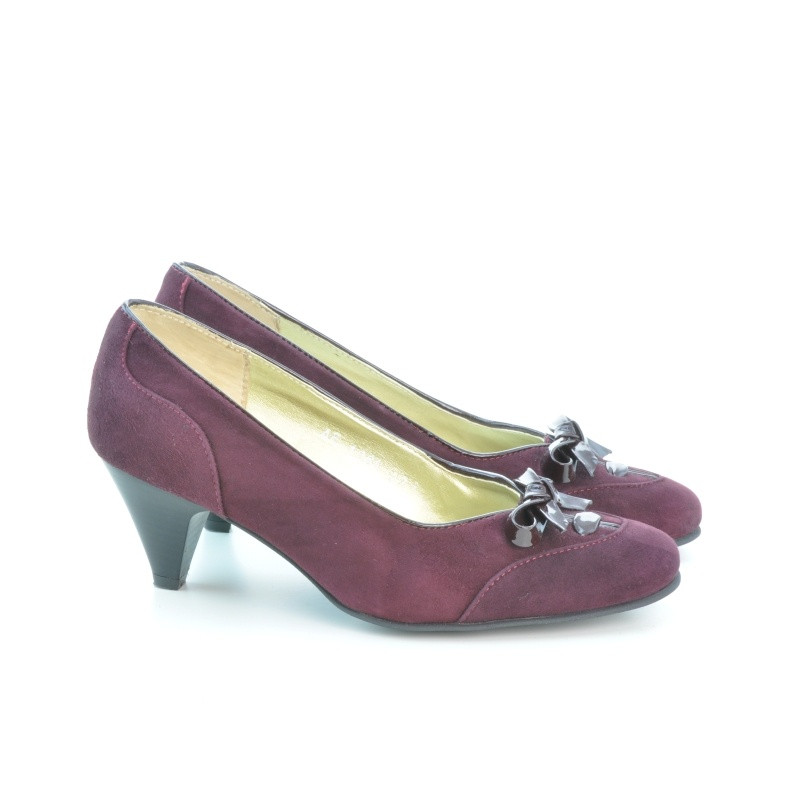 Elegante Damenschuhe 1064 bordeaux Antilope