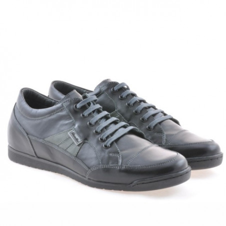 Herren-Sportschuhe 716 schwarz+grau