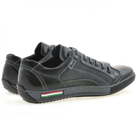 Herren-Sportschuhe 707 schwarz+grau