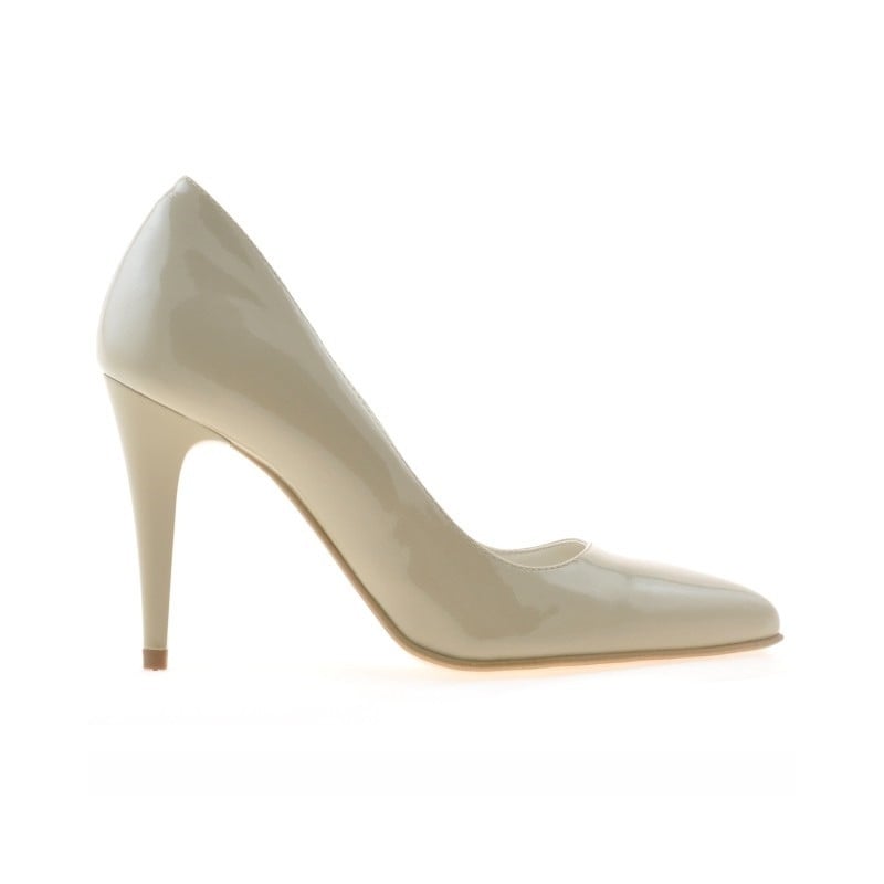 Elegante Damenschuhe 1246 Lack Beige