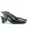 Damensandalen 1097 Lack Schwarz
