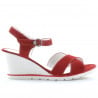 Damensandalen 5007 Rot Velours